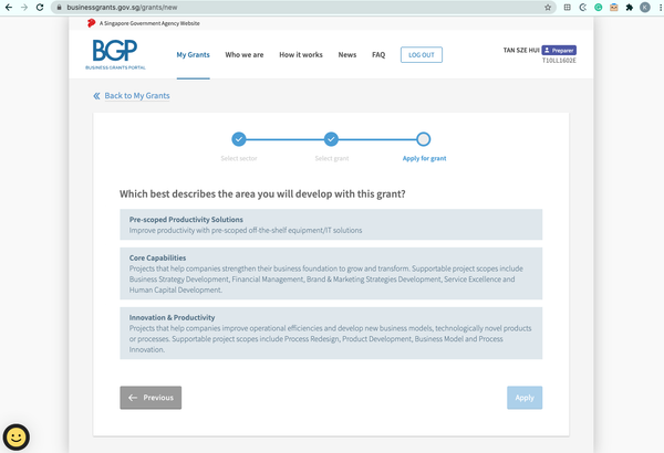 PSG Grant